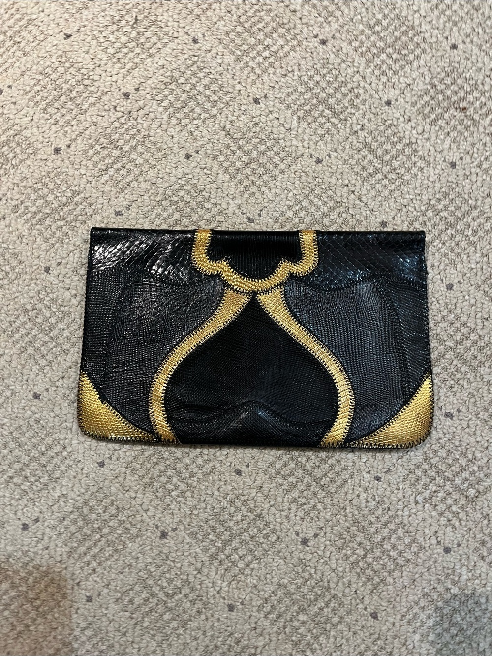 Furst & Mooney Snake Leather Vintage Clutch Bag